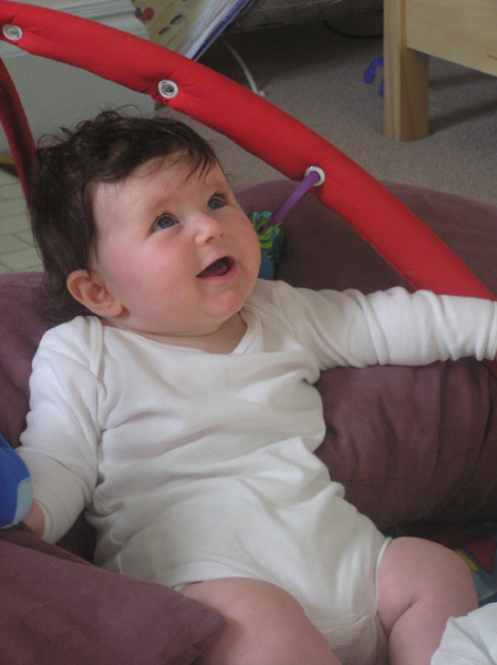 Ivy laughs at her mum. Fair enough! 13/8/07