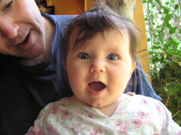 Ivy is still excited on holiday, November 2007