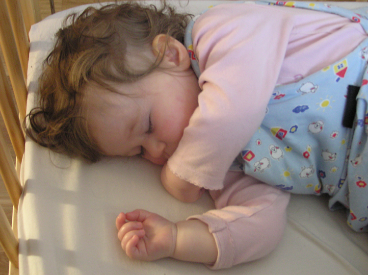 Ivy sleeps, April 2008