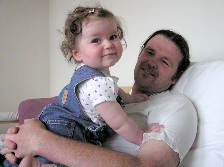 Ivy being nice to me, May 2008