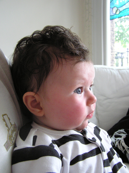Ivy discovers TV! June 2007